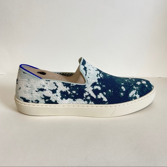 NIB Rothys The Sneaker Sea Green Slip On Shoes - Picture 4 of 11